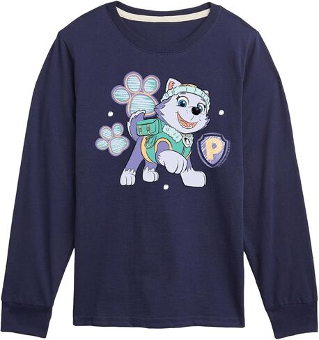 HYBRID APPAREL - Paw Patrol - Everest Sketch - تي شيرت برسومات طويلة الأكمام للأطفال والشباب in Saudi Arabia