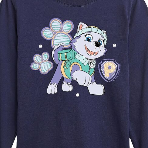 HYBRID APPAREL - Paw Patrol - Everest Sketch - تي شيرت برسومات طويلة الأكمام للأطفال والشباب in Saudi Arabia