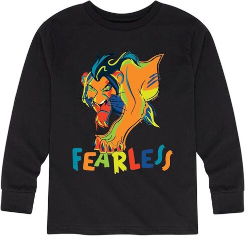 Disney The Lion King - Scar - Fearless - Toddler & Youth Long Sleeve Graphic T-Shirt in Saudi Arabia