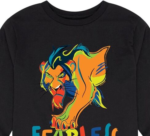 Disney The Lion King - Scar - Fearless - Toddler & Youth Long Sleeve Graphic T-Shirt in Saudi Arabia