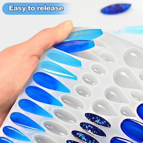 (4 Pack) Resin Earring Molds, Resin Jewelry Molds Variety Shape Flower Leaf Earring Silicone Pendant Molds for Women Girls Epoxy Resin Earrings in Kuwait