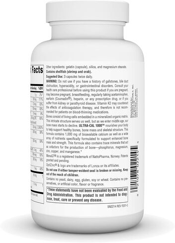 Source Naturals Ultra-Cal 1000, Comprehensive Bone Health* - 240 Capsules in Saudi Arabia