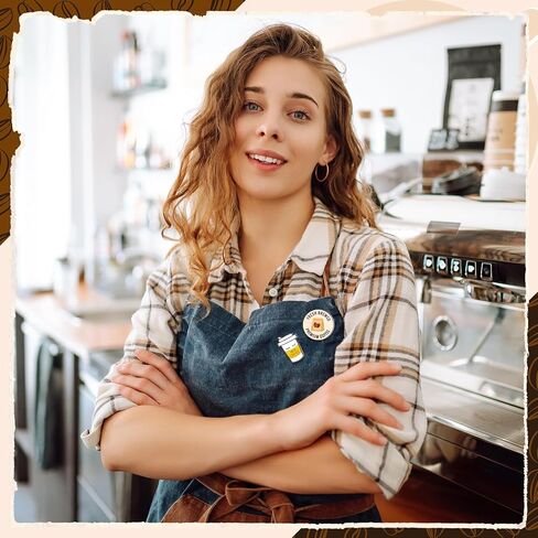 24 Pcs Coffee Theme Brooch Enamel Pin Cute Label Pins for Barista and Coffee Lovers gifts Clothing Decorate in Saudi Arabia