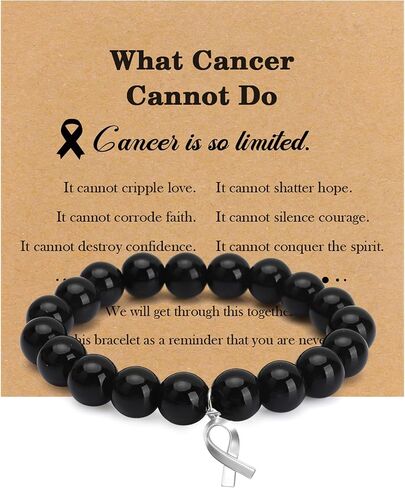 Natural Stone Healing Bracelets for Women Men Inspirational Gifts for Women Cancer Gifts for Public Social Public Event Support Fundraising in Saudi Arabia
