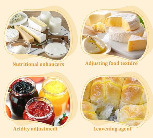 7 oz Calcium Lactate Powder, 100% Pure Calcium Lactate, Food Grade for Keep Shape of Food, Helps Neutralize Food Acidity, Suitable for Dairy Products, Breads, Pastries, Bake, Gluten-Free & Vegan in Kuwait