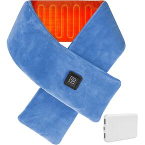 وسادة تدفئة للرقبة لاسلكية، وشاح تسخين قابل لإعادة الشحن مع بنك طاقة 5000 مللي أمبير في الساعة، جهاز تدفئة الرقبة المحمول مع 3 مستويات للتدفئة، وسادة تدفئة لتخفيف آلام الرقبة وتصلبها، هدية عيد الميلاد، رمادي in Kuwait