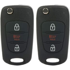 2 Pack 3 buttons Remote Control Car Key Fob 2010-2013 Fit for Kia Soul 1.6L,2010-2013 Fit for Kia Soul 2.0L NYOSEKSAM11ATX in Saudi Arabia