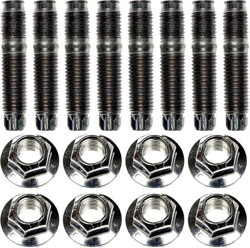 APDTY 161243 Exhaust Manifold Stud & Nut Hardware Kit (Set of 8 Studs & Nuts) in Saudi Arabia