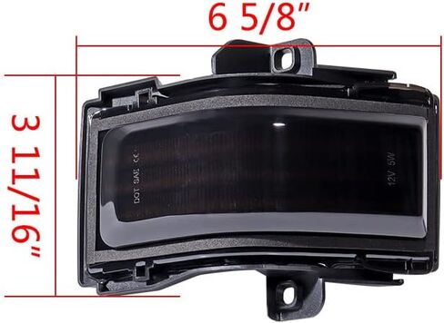 Astra Depot 2X Switchback أبيض وديناميكي كهرماني LED مرآة جانبية للسحب مؤشر إشارة الانعطاف DRL مصباح وقوف السيارات متوافق مع Ford F150 F250 F350 F450 F550 2015-2022 2023، عدسات دخان in Saudi Arabia
