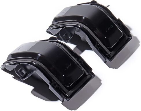 Astra Depot 2X Switchback أبيض وديناميكي كهرماني LED مرآة جانبية للسحب مؤشر إشارة الانعطاف DRL مصباح وقوف السيارات متوافق مع Ford F150 F250 F350 F450 F550 2015-2022 2023، عدسات دخان in Saudi Arabia