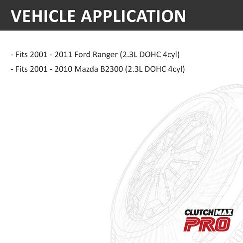 ClutchMaxPRO Heavy Duty OEM Clutch Kit with Flywheel with Slave Cylinder Compatible with 2001-2011 Ford Ranger 2001-2010 Mazda B2300 2.3L (CP07141HDWS-FW167760-CK) in Saudi Arabia