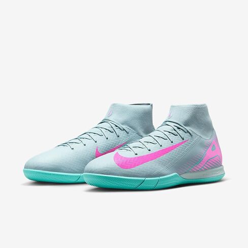Nike Mercurial Superfly 10 Academy IC High-Top Soccer Shoes (FQ8332-301, Ocean Cube/Pink Blast) in Saudi Arabia