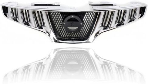 Grille - Compatible/Replacement for '09-10 Nissan Murano - Main Upper Chrome Frame, Black Insert, With Emblem Provision - 623101AA0A in Saudi Arabia