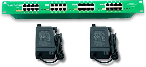PoE Texas 4 Port PoE/PoE+ Injector with 56V 120W Power Supply - Gigabit Injector - Active Mode A Power Over Ethernet Multi Port PoE Adapter - Supports 4 PoE (802.3af or at) up to 60 watts in Kuwait