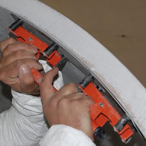 Hand-held flexible sanding block Flexisander FSB019071, 7 3/4 x 2 3/4 in, sanding curved surfaces, fastening system, vehicle body repairers, shipbuilders, composite, woodworking, change of abrasive in Saudi Arabia