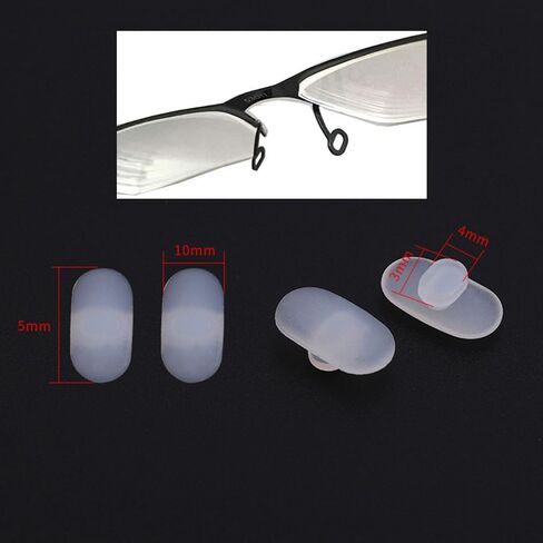 Eyeglasses Nose Pads Push in Glass Nose Piece Replacement Soft Silicone for Glass Sunglass Eyeglass Replacement for MYKITA Glass in Saudi Arabia