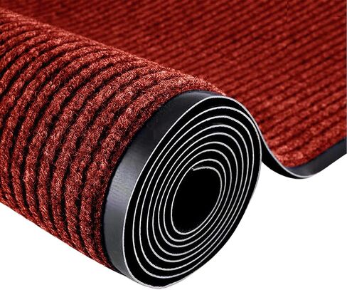 Commercial Runner Rug, 3 x 10 FT Entrance Floor Mat Area Rugs Hallway Carpet with Non-Slip PVC Backing Indoor Outdoor Home Doormat for Office Balcony Corridor Kitchen Garage (Grey) in Kuwait