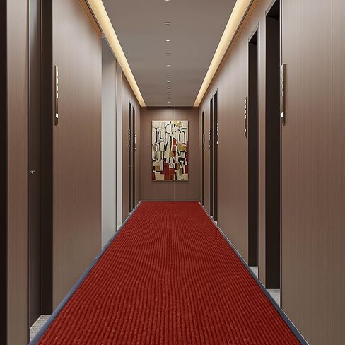 Commercial Runner Rug, 3 x 10 FT Entrance Floor Mat Area Rugs Hallway Carpet with Non-Slip PVC Backing Indoor Outdoor Home Doormat for Office Balcony Corridor Kitchen Garage (Grey) in Kuwait