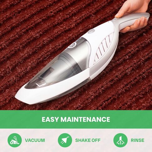 Commercial Runner Rug, 3 x 10 FT Entrance Floor Mat Area Rugs Hallway Carpet with Non-Slip PVC Backing Indoor Outdoor Home Doormat for Office Balcony Corridor Kitchen Garage (Grey) in Kuwait