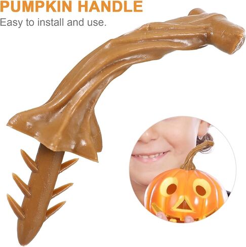 NUOBESTY 24pcs Pumpkin Stems for Craft Halloween Artificial Pumpkin Stem Fake Pumpkin Stems DIY Pumpkin Heads Decor Supplies for Thanksgiving Harvest Fall in Saudi Arabia