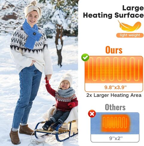 وسادة تدفئة للرقبة لاسلكية، وشاح تسخين قابل لإعادة الشحن مع بنك طاقة 5000 مللي أمبير في الساعة، جهاز تدفئة الرقبة المحمول مع 3 مستويات للتدفئة، وسادة تدفئة لتخفيف آلام الرقبة وتصلبها، هدية عيد الميلاد، رمادي in Kuwait