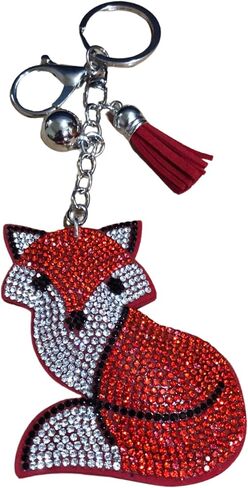 Popfizzy Bling Red Ladybug Keychain for Women and Girls, Rhinestone Purse Charms for Handbags, Ladybug Gifts for Her in Saudi Arabia
