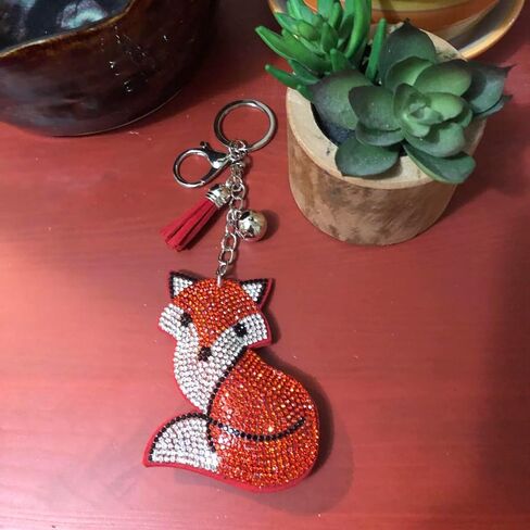 Popfizzy Bling Red Ladybug Keychain for Women and Girls, Rhinestone Purse Charms for Handbags, Ladybug Gifts for Her in Saudi Arabia