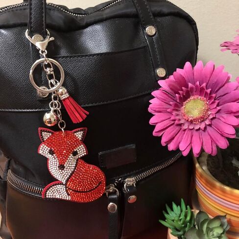 Popfizzy Bling Red Ladybug Keychain for Women and Girls, Rhinestone Purse Charms for Handbags, Ladybug Gifts for Her in Saudi Arabia