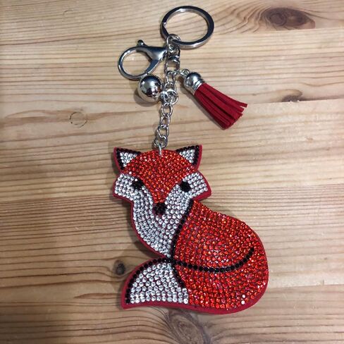Popfizzy Bling Red Ladybug Keychain for Women and Girls, Rhinestone Purse Charms for Handbags, Ladybug Gifts for Her in Saudi Arabia