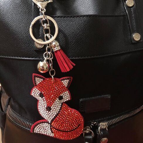 Popfizzy Bling Red Ladybug Keychain for Women and Girls, Rhinestone Purse Charms for Handbags, Ladybug Gifts for Her in Saudi Arabia