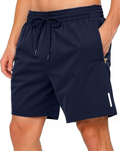 Men's Running Shorts Workout Gym Tennis Quick Dry Shorts Lightweight in Saudi Arabia