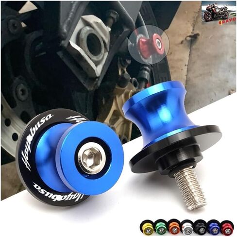 Motorcycle Frame Slider for Suzuki Hayabusa 1999-2023 Swingarm Spools Sliders Stand Screws CNC M8 Motorcycle Accessories Bolts 1Pair Scooter Stand in Saudi Arabia