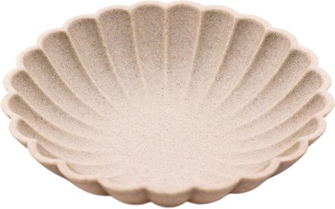 Ocean-Inspired Scallop Decorative Bowl, Fruit Bowl Home Decor, Key Bowls Entryway Decor, Coffee Table Tray, Handmade Non-Slip Decorative Tray with Coastal Charm (Frosted clay) in Saudi Arabia