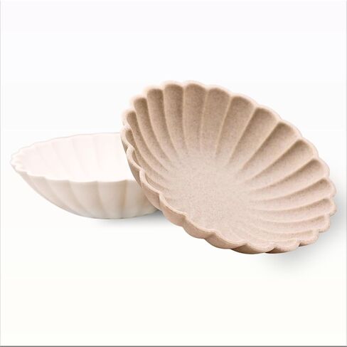 Ocean-Inspired Scallop Decorative Bowl, Fruit Bowl Home Decor, Key Bowls Entryway Decor, Coffee Table Tray, Handmade Non-Slip Decorative Tray with Coastal Charm (Frosted clay) in Saudi Arabia