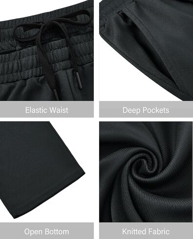 Alimens & Gentle Men's Sweatpants with Deep Pockets Athletic Lightweight Stretch Joggers Baggy Causal Pants Workout Gym Yoga in Saudi Arabia