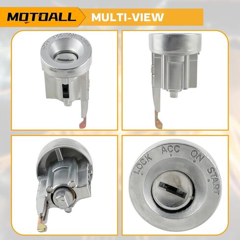 أسطوانة قفل الإشعال من MOTOALL مع مفتاحين 6905789107 مناسبة لسيارة Toyota Pickup 1984-1987 لسيارة Toyota 4Runner 1994-1997 يستبدل 6905789108 in Kuwait