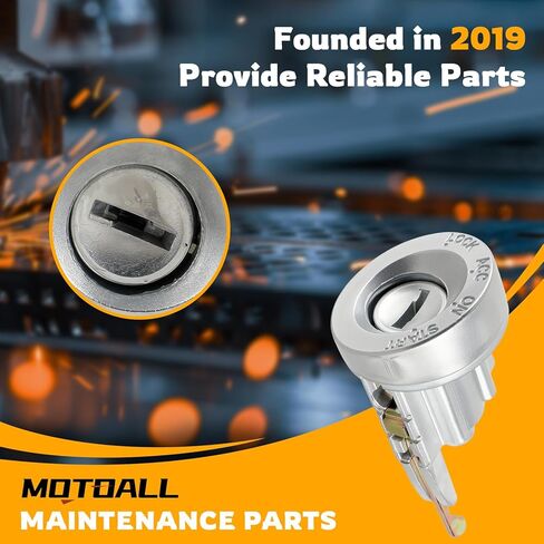 أسطوانة قفل الإشعال من MOTOALL مع مفتاحين 6905789107 مناسبة لسيارة Toyota Pickup 1984-1987 لسيارة Toyota 4Runner 1994-1997 يستبدل 6905789108 in Kuwait