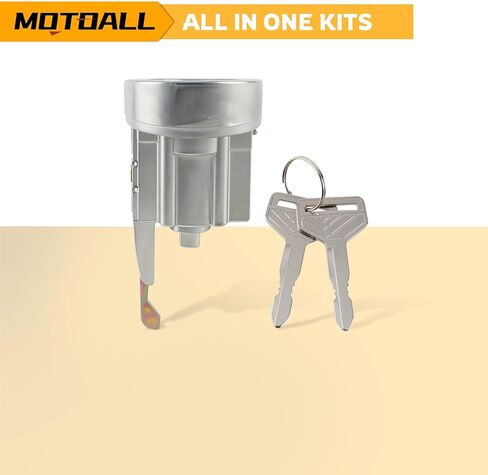 أسطوانة قفل الإشعال من MOTOALL مع مفتاحين 6905789107 مناسبة لسيارة Toyota Pickup 1984-1987 لسيارة Toyota 4Runner 1994-1997 يستبدل 6905789108 in Kuwait