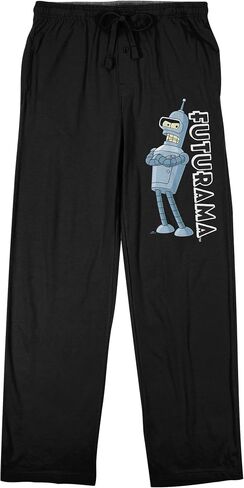 Futurama Bender Character Art Men's Black Sleep Pants in Saudi Arabia