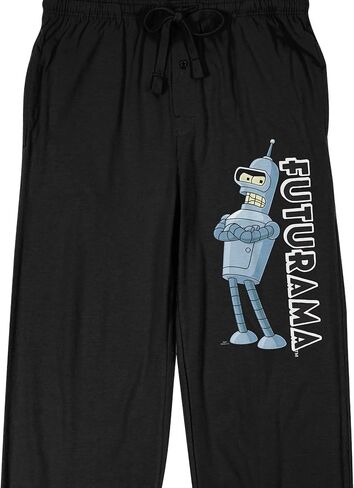 Futurama Bender Character Art Men's Black Sleep Pants in Saudi Arabia