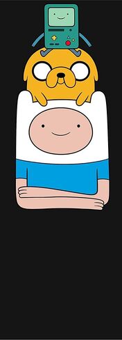 بنطال نوم رجالي من Adventure Time Finn وJake وBMO برباط أسود in Saudi Arabia