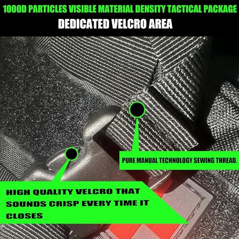 6 PACK Tactical Seat back organizer Truck organizer With Detachable Pouches Universal For Car Truck Ford Jeep Ram Military-Grade Thicker And Heavier Panels With Multi-functional Packs (Premium black) in Saudi Arabia
