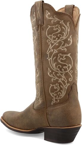 Twisted X Women's 12" Western Boot, Narrow Round Toe, Black & Black, 6.5 B in Saudi Arabia