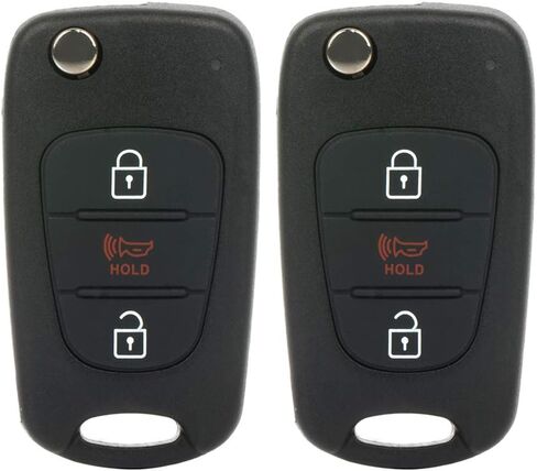 2 Pack 3 buttons Remote Control Car Key Fob 2010-2013 Fit for Kia Soul 1.6L,2010-2013 Fit for Kia Soul 2.0L NYOSEKSAM11ATX in Saudi Arabia