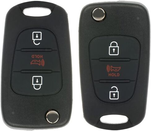2 Pack 3 buttons Remote Control Car Key Fob 2010-2013 Fit for Kia Soul 1.6L,2010-2013 Fit for Kia Soul 2.0L NYOSEKSAM11ATX in Saudi Arabia