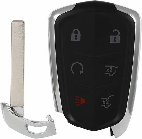 2 Pack 6 buttons Remote Control Car Key Fob 2015-2018 Fit for Cadillac Escalade 6.2L,2015-2018 Fit for Cadillac Escalade ESV 6.2L HYQ2AB,2AOKM-G2AB,13580812,13598511 in Saudi Arabia