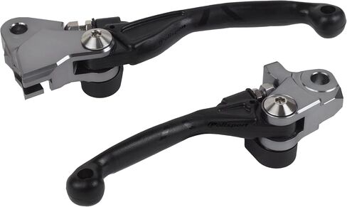 مجموعة أذرع محورية Polisport - تناسب Sherco SE/SEF (2017–26)، Triumph TF 250X/450RC (2024–25)، Husqvarna FC/FE، KTM EXC/EXC-F/SX/SX-F 250–450 (2014–25) MX فرامل/قابض، شكل OEM متين، أسود in Saudi Arabia