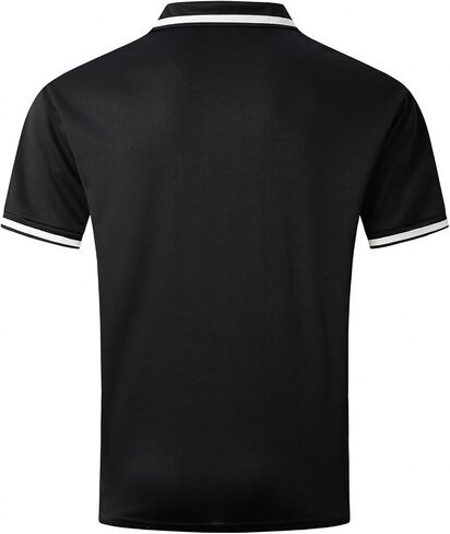 Men's Polo Shirts Short Sleeve Casual Button Up T Shirt Slim Fit Golf Shirts with Pocket in Saudi Arabia