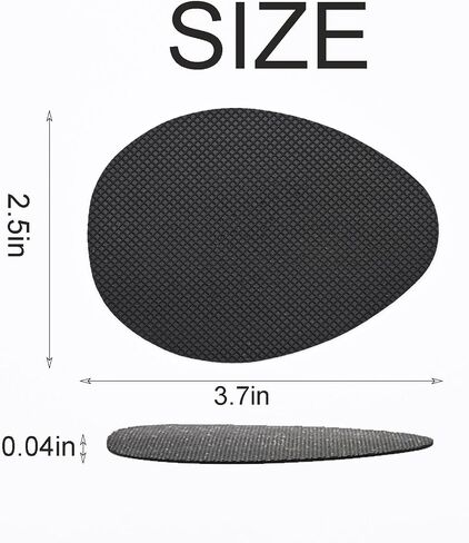 12PCS Shoe Sole Protector, Shoe Grips on Bottom of Shoes, Non-Slip Shoe Pads for Bottom of Shoes, Premium Rubber Self Adhesive Anti-Slip Shoe Grips Stickers, High Heels Non-Skid Sole Protector in Saudi Arabia