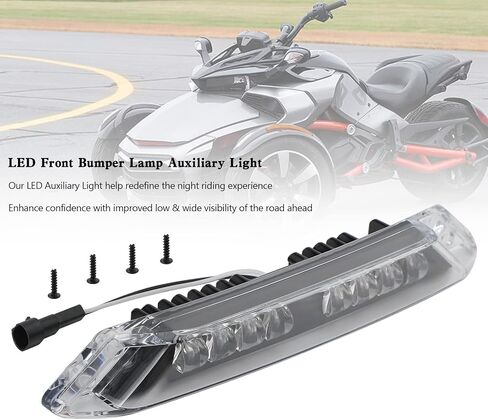 Areyourshop LED 219400991 Front Bumper Lamp Auxiliary Light for Can-Am Spyder RT 2020 2021 2022+ LED Auxiliary Light in Saudi Arabia